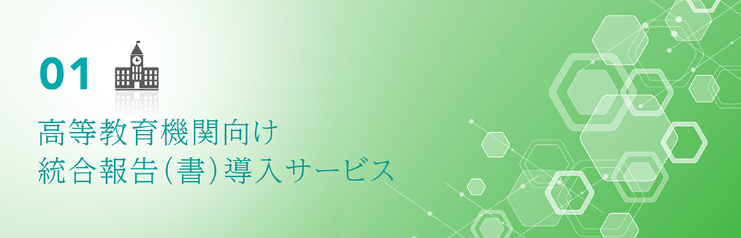 01　高等教育機関向け統合報告（書）導入サービス